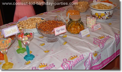 kids princess party food ideas